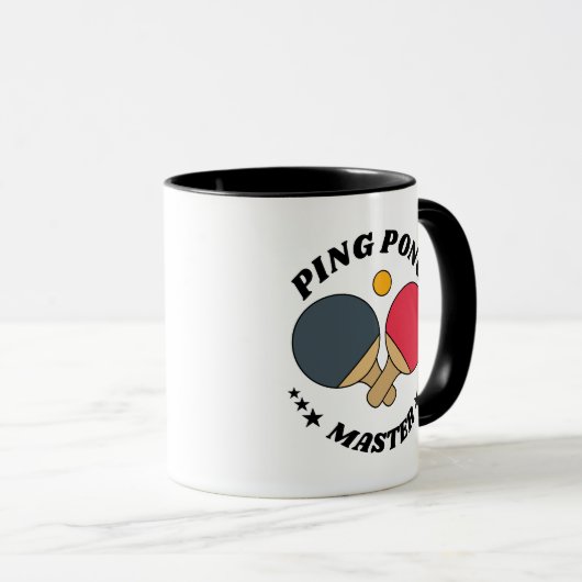 Ping Pong Master - Table Tennis Lover's Custom Mok (Voorkant rechts)