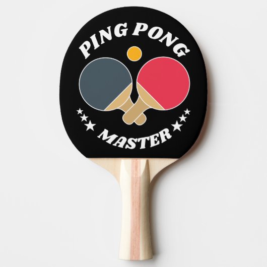 Ping Pong Master - Table Tennis Lover's Custom Tafeltennisbatje (Voorkant)