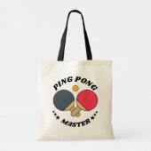 Ping Pong Master - Table Tennis Lover's Custom Tote Bag (Achterkant)