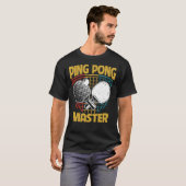 Ping Pong Master Table Tennis Paddle T-shirt (Voorkant volledig)