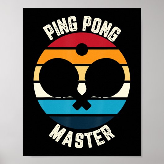 Ping Pong Master Table Tennis Poster (Voorkant)
