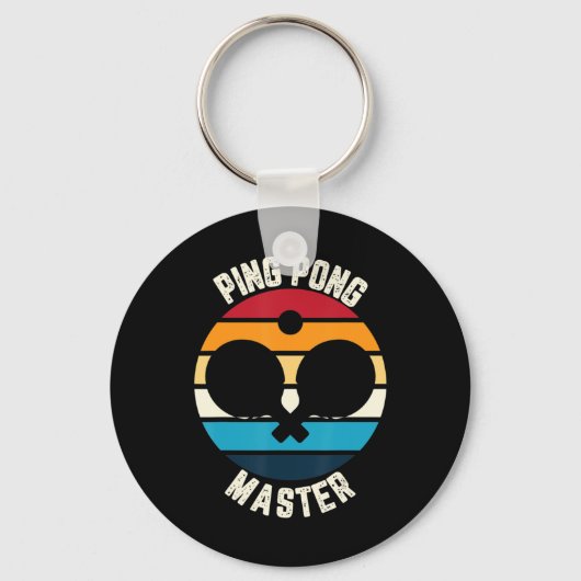 Ping Pong Master Table Tennis Sleutelhanger (Voorkant)