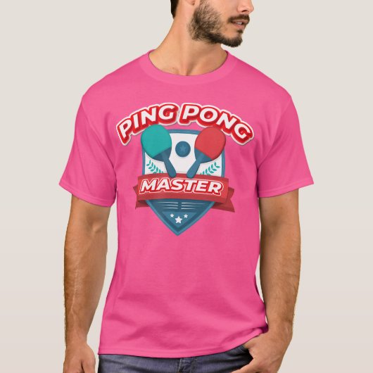 Ping Pong Master Table Tennis T-shirt (Voorkant)