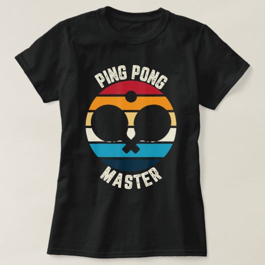 Ping Pong Master Table Tennis T-shirt (Design voorkant)