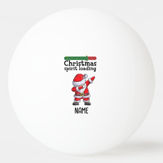 Ping pong Merry Kerstkerstkerstkerstman Ping Pong Pingpongbal (Voorkant)