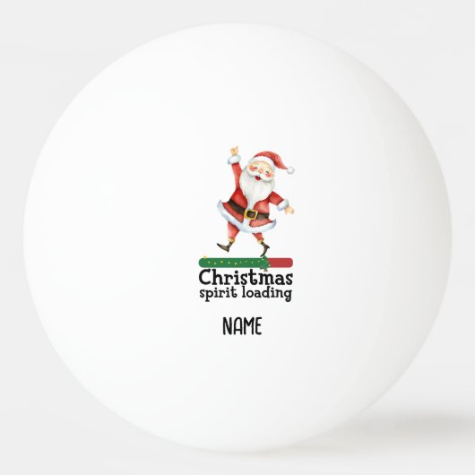 Ping pong Merry Kerstkerstkerstkerstman Ping Pong Pingpongbal (Voorkant)