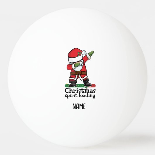 Ping pong Merry Kerstkerstkerstkerstman Ping Pong Pingpongbal (Voorkant)