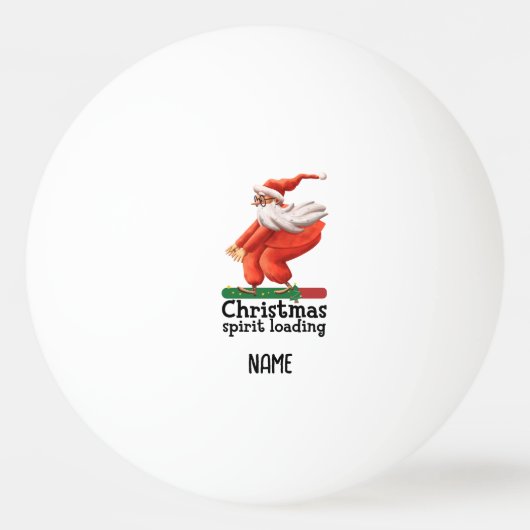 Ping pong Merry Kerstkerstkerstkerstman Ping Pong Pingpongbal (Voorkant)
