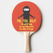 Ping Pong Ninja Funny Ping Pong Paddle Tafeltennisbatje (Achterkant)