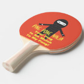 Ping Pong Ninja Funny Ping Pong Paddle Tafeltennisbatje (Voorkant Gekanteld)