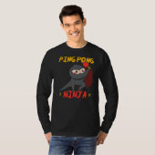 Ping Pong Ninja Table Tennis Player Paddle Sport T-shirt (Voorkant volledig)