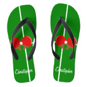 Ping Pong ontwerp gepersonaliseerd Teenslippers (Voetbed)