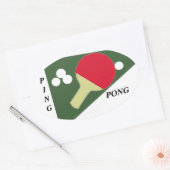 Ping Pong Ovale Sticker (Envelop)