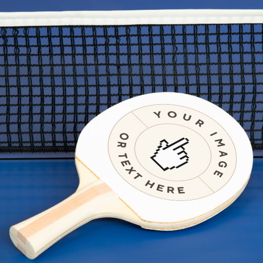 Ping Pong Paddle - Aangepast (afbeelding/tekst toe Tafeltennisbatje (Insitu)