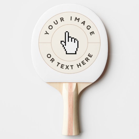 Ping Pong Paddle - Aangepast (afbeelding/tekst toe Tafeltennisbatje (Voorkant)