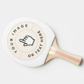 Ping Pong Paddle - Aangepast (afbeelding/tekst toe Tafeltennisbatje (Zijkant)