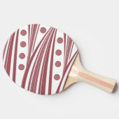 Ping Pong Paddle Abstract Bourgogne & witte streep Tafeltennisbatje (Zijkant)
