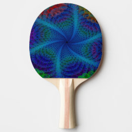 Ping Pong Paddle/Abstracte Swirls Tafeltennisbatje
