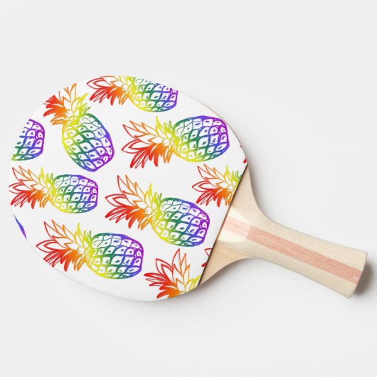 Ping Pong Paddle Ananas Tafeltennisbatje (Zijkant)