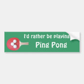 Ping Pong Paddle and Balls Bumpersticker (Voorkant)