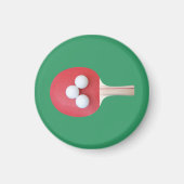 Ping Pong Paddle and Balls Magneet (Voorkant)