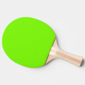 Ping Pong Paddle / Bat - Groen en Geel Tafeltennisbatje (Zijkant)