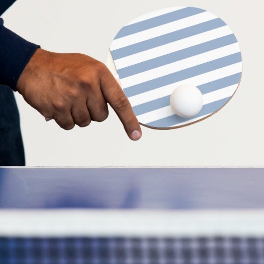 Ping Pong Paddle Blauw & Witte Streep Tafeltennisbatje (Insitu)