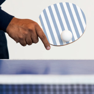 Ping Pong Paddle Blauw & Witte Streep Tafeltennisbatje