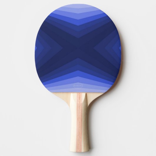 Ping-Pong Paddle - Blauwe Gradiënt - HAMbyWG Tafeltennisbatje (Voorkant)