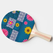 Ping Pong Paddle  Bloemen Tafeltennisbatje (Zijkant)