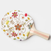 Ping Pong Paddle Bloemen Tafeltennisbatje (Zijkant)