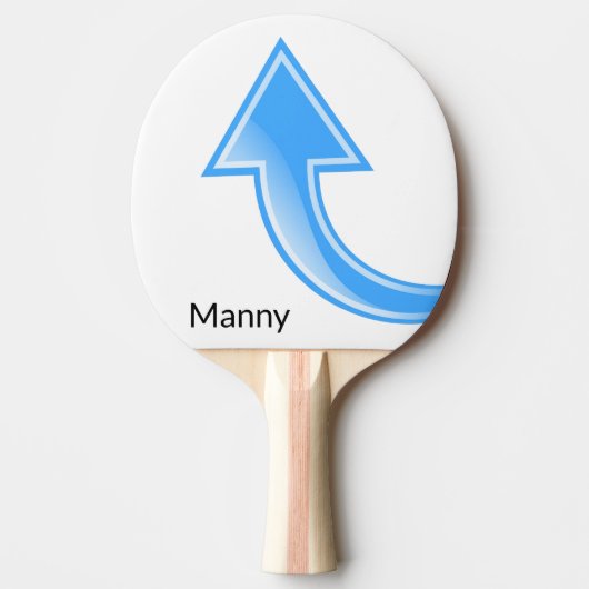 Ping Pong Paddle Blue Arrow Tafeltennisbatje (Voorkant)