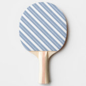 Ping Pong Paddle Blue & White Stripe Tafeltennisbatje (Voorkant)