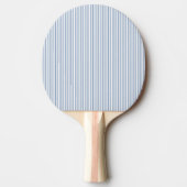 Ping Pong Paddle Blue & White Stripe Tafeltennisbatje (Voorkant)