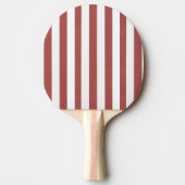 Ping Pong Paddle Bourgondië & witte streep Tafeltennisbatje (Voorkant)