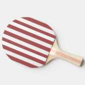 Ping Pong Paddle Bourgondië & witte streep Tafeltennisbatje (Zijkant)