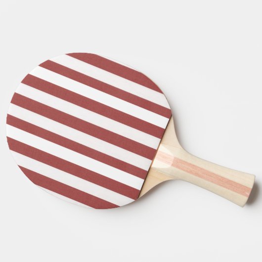 Ping Pong Paddle Bourgondië & witte streep Tafeltennisbatje (Zijkant)