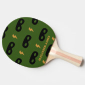 Ping Pong Paddle boy superheld mask verjaardagscad Tafeltennisbatje (Zijkant)