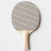 Ping Pong Paddle Brown & White Stripe  Tafeltennisbatje (Voorkant)