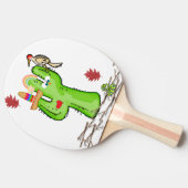 Ping Pong Paddle Cactus Bird Tafeltennisbatje (Zijkant)