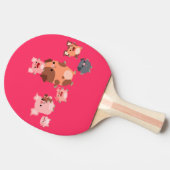 Ping Pong Paddle Cartoon Tafeltennisbatje (Zijkant)