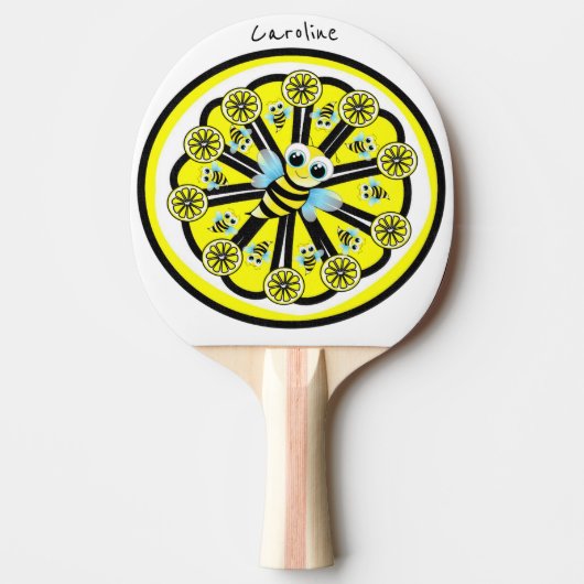 Ping Pong Paddle Citroen Bumblebee Tafeltennisbatje (Voorkant)