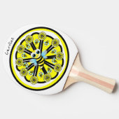 Ping Pong Paddle Citroen Bumblebee Tafeltennisbatje (Zijkant)