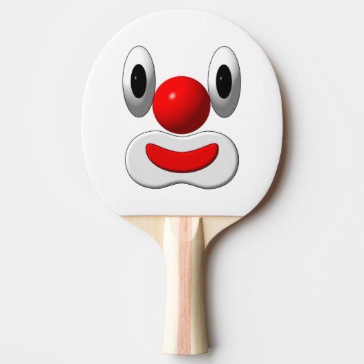 Ping Pong Paddle Clown Tafeltennisbatje (Voorkant)