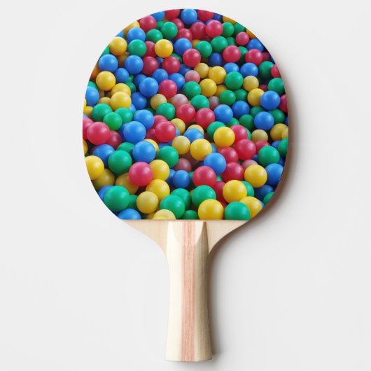 Ping Pong Paddle Colorful Funny Kinder Balls Play Tafeltennisbatje (Voorkant)