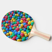 Ping Pong Paddle Colorful Funny Kinder Balls Play Tafeltennisbatje (Zijkant)
