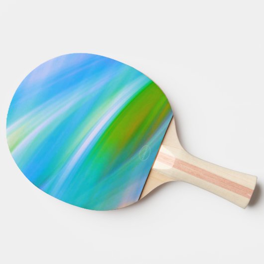Ping-Pong Paddle - Colour Wave Aqua- HAMbyWG Tafeltennisbatje (Zijkant)