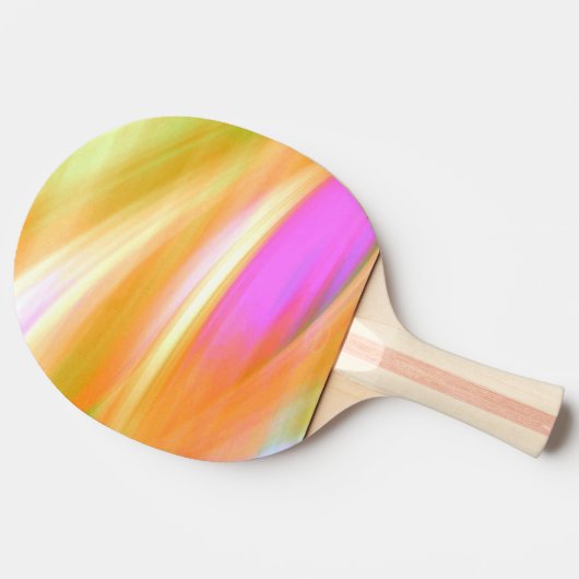 Ping-Pong Paddle - Colour Wave Yellow - HAMbyWG Tafeltennisbatje (Zijkant)