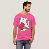 Ping Pong Paddle Dames Cat Table Tennis Player Ca T-shirt (Voorkant volledig)