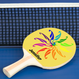 Ping Pong Paddle - de Bladeren van het Wiel van de Tafeltennisbatje